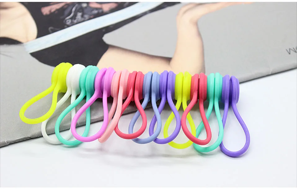 3PcsPack Earphone Cord Winder Cable Holder Organizer Clips Multi Function Durable Magnet Headphones Winder Cables Drop Shipping (10)