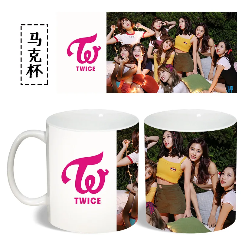 

[MYKPOP]TWICE Likey Mug Coffee Water Milk Ceramic Cup Creative KPOP Fans Collection SA18061007