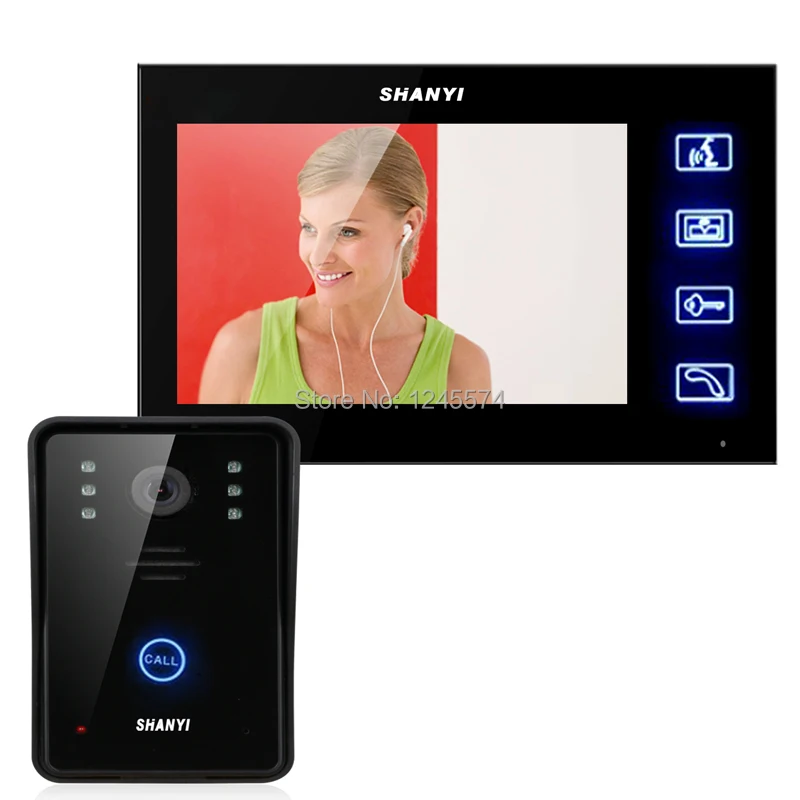 

7 Inch TFT Touch Screen Color Video Door Phone CMOS Night Version Camera Intercom system 11 Door Bell Rings