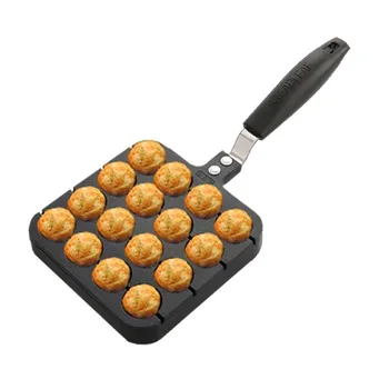 

1 pcs Takoyaki Mold Barbecue Frying Pan Quail eggs Bakeware Gas Boiler Snack Baking Dishes With Steel Sign Kitchen Gadgets