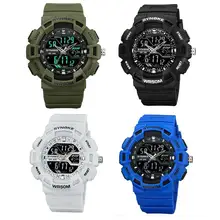 Новые мужские спортивные часы с большим циферблатом кварцевые цифровые часы для мужчин светящиеся аналоговые спортивные водонепроницаемые цифровые электронные мужские наручные часы