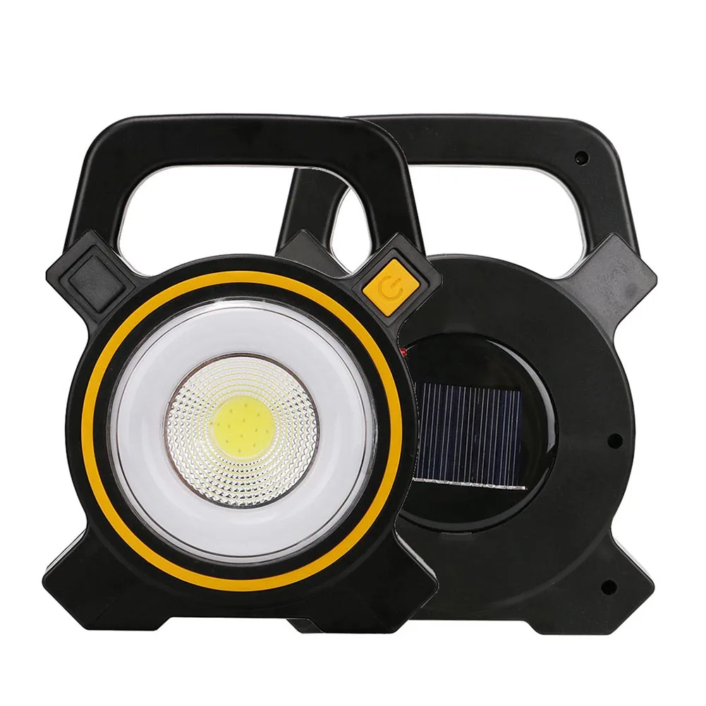 Portable Solar COB Work Light Solar/USB Rechargeable LED Flood