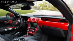 Наивысшего качества из нержавеющей стали в роспись Красный автомобиль внутри планки декоративные аксессуары обложки кадров для 2015-2018 Ford