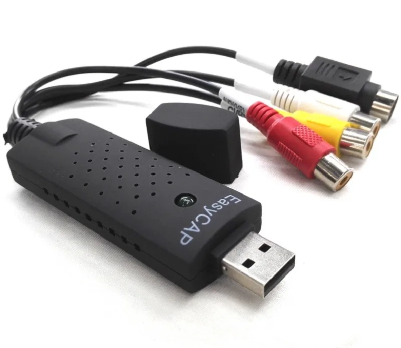 USB EasyCAP Карта видеозахвата адаптер ТВ DVD VHS Captura de v deo карта Аудио AV для компьютера/CC ТВ камеры USB 2,0 EasyCAP DC60