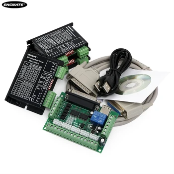 

SAVEBASE CNC 3Axis Kit with 5 Axis Breakout Board M415D EMA2-040D15 Microstep Motor Drivers for 2 and 4 Phase Stepper Motor
