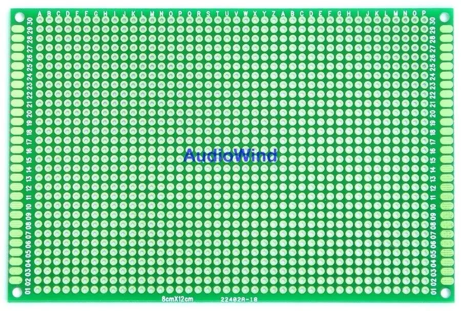 5 шт./лот) двухсторонний Прототип PCB, универсальная плата, 80x120 мм