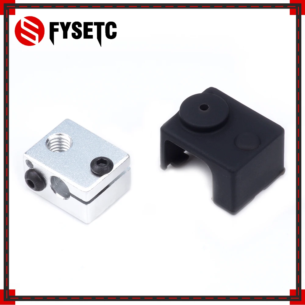 

1PC 3D Heater Block Fixings Silicone Insulation Sock non-Official Heated Block For E3D V6 PT100 Hotend Warm Keeping Cover