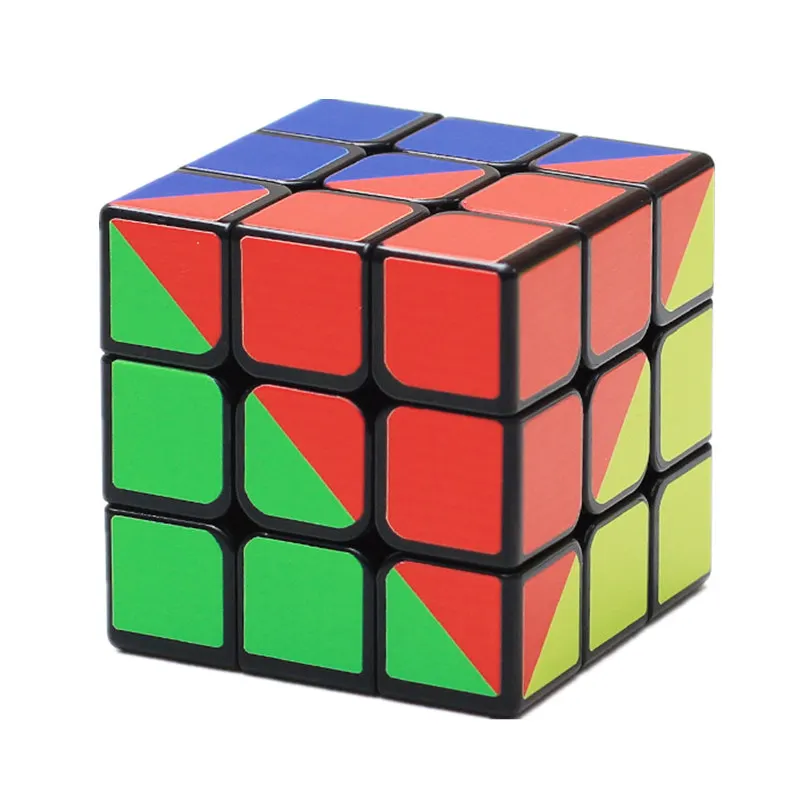 Профессиональный Радуга Cube 3x3x3 5,7 см Скорость для магический паззл куб Neo Cubo Магическая наклейка для детей игрушки кубик рубика