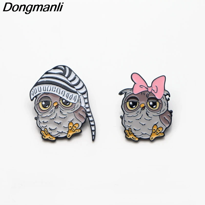 P2862 Dongmanli аксессуары для пар с милой совой лучшего друга металлические