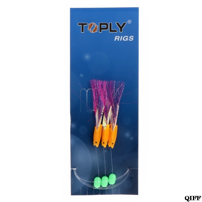 

Drop Ship 3Pcs Fishing Lure Rigs Bait Jig Line String Barbed Sharp Hook Tackle Accessories May29
