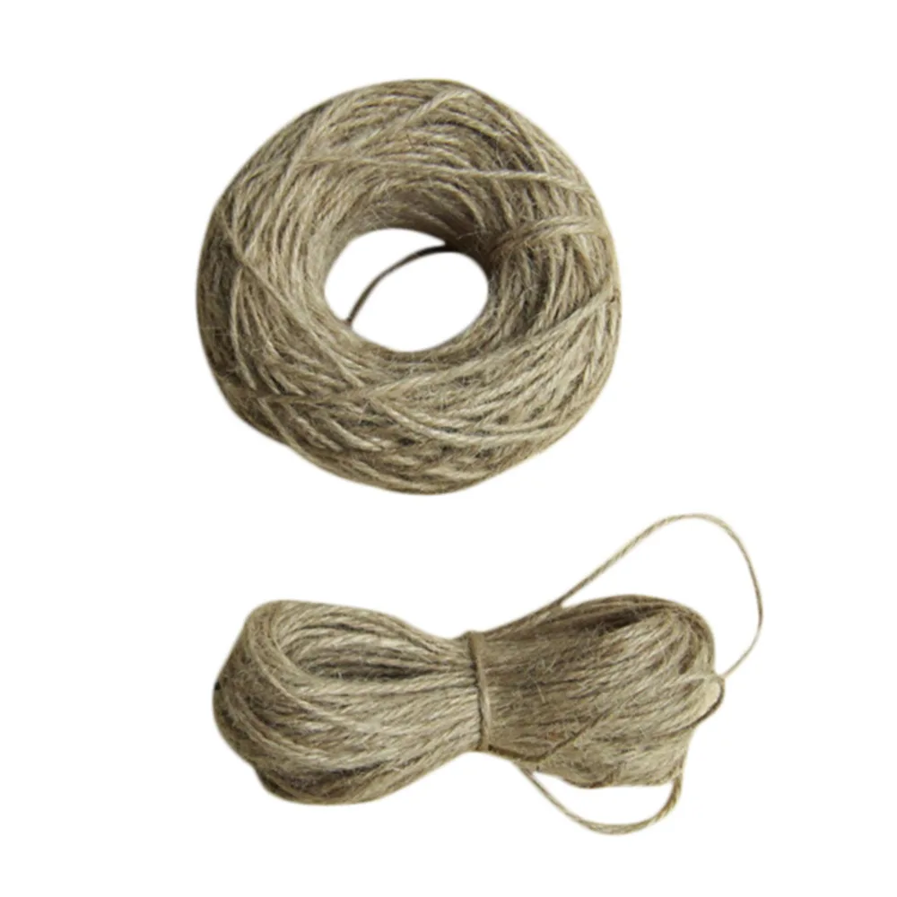 

10M/pcs DIY Supplies Jute Twine String Vintage Rustic Wedding Home Decoration Natural Twine Drawstring Rustic Style Decor