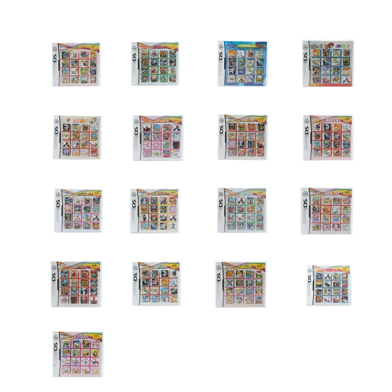 

ALL In 1 Compilations Video Game Cartridge Card For DS Game Console Super Combo Multi Cart