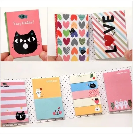 1 шт./лот симпатичная клейкая бумага для записей с изображением животных липкая