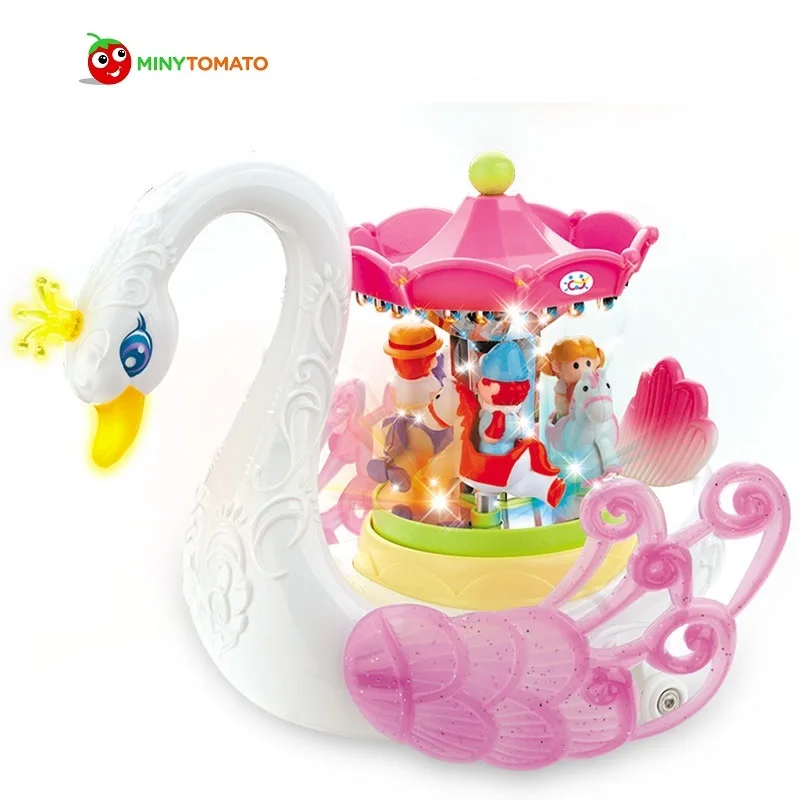 

Baby Toys Fantastic Swan Electric Music Toy with Lights Electronic Learning Educational Toys for Girls Christmas Birthday Gift
