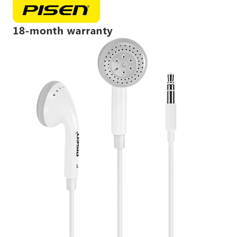 

PISEN In-Ear HiFi Earphone 3.9ft Wired Stereo Ultra-Lightweight Earplug Noise Isolating Fashion Ear Plug Earbuds 3.5mm