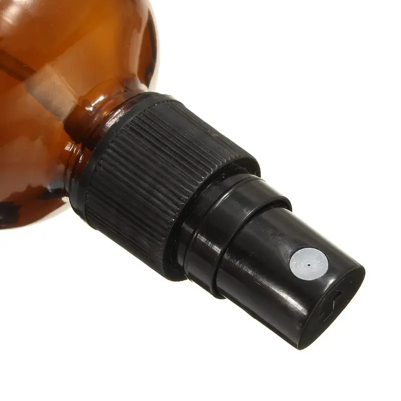 Пустая бутылочка янтарного цвета стеклянный спрей для волос опрыскиватель многоразового распыления контейнер для эфирных масел