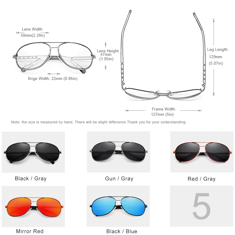 Goede KINGSEVEN Brand Design Pilot Zonnebril Mannen Gepolariseerde Rijden Zonnebril UV400 Hollow Ontwerp Frame Eyewear Gafas De Sol N7371
