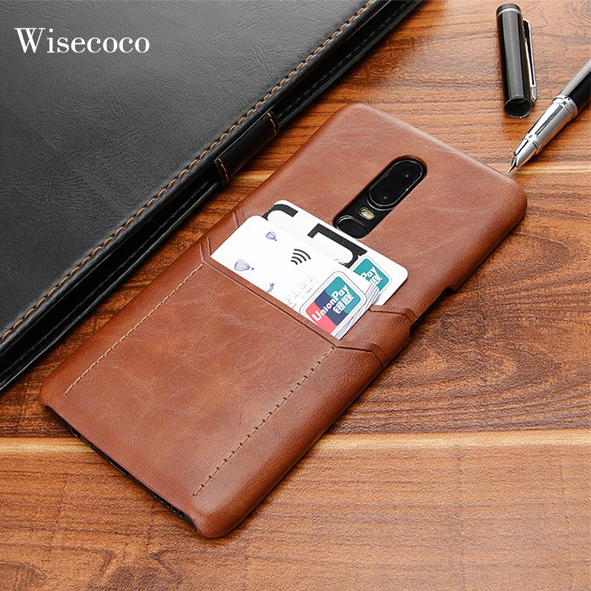 

Card Holder Case for Oneplus 6 6t 7 Luxury Leather Wallet Protection Slim Hard Back Cover for One Plus 6 6t t Oneplus6 128 coque