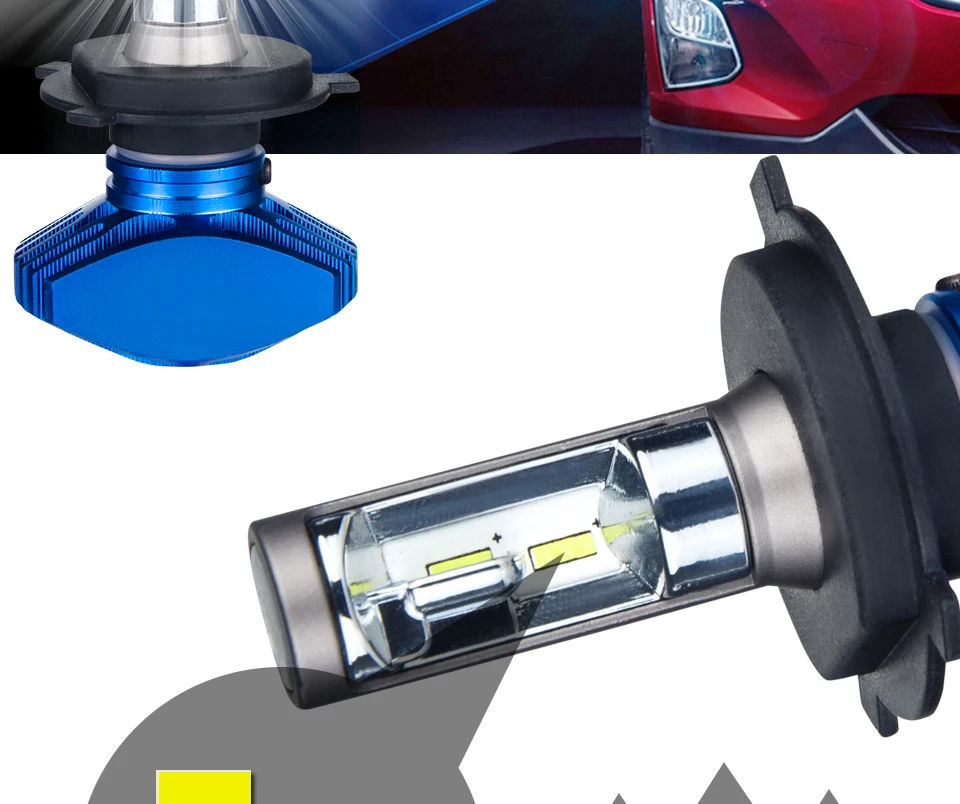 H7 Led H4 Car Bulb H1 H11 Fog Lamp Hb4 Fanless Car Lamp 6500K 12V Led CSP Chips 80Wset 9005 Hb3 LED Auto-styling Headlight 9006 (5)