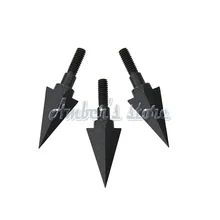 6 шт./лот 100 Гран стрелы заостренные насадки для стрел стрельба из лука охота 6 шт. зерна стальные наконечники