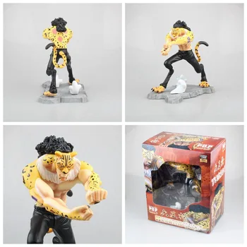 

Anime Figure 22CM One Piece CP9 Rob Lucci Leopard painted Rob Rucchi Doll PVC Action Figure Toy Model Collectible Gift