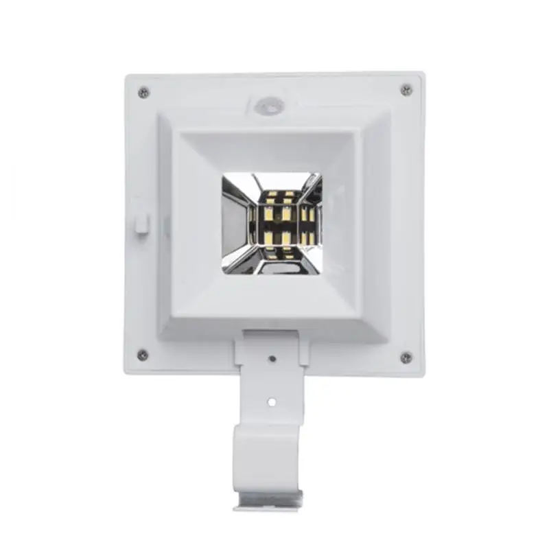 Солнечная энергия 4LED PIR датчик движения настенный светильник водонепроницаемый уличный садовый забор пейзаж лампа безопасности