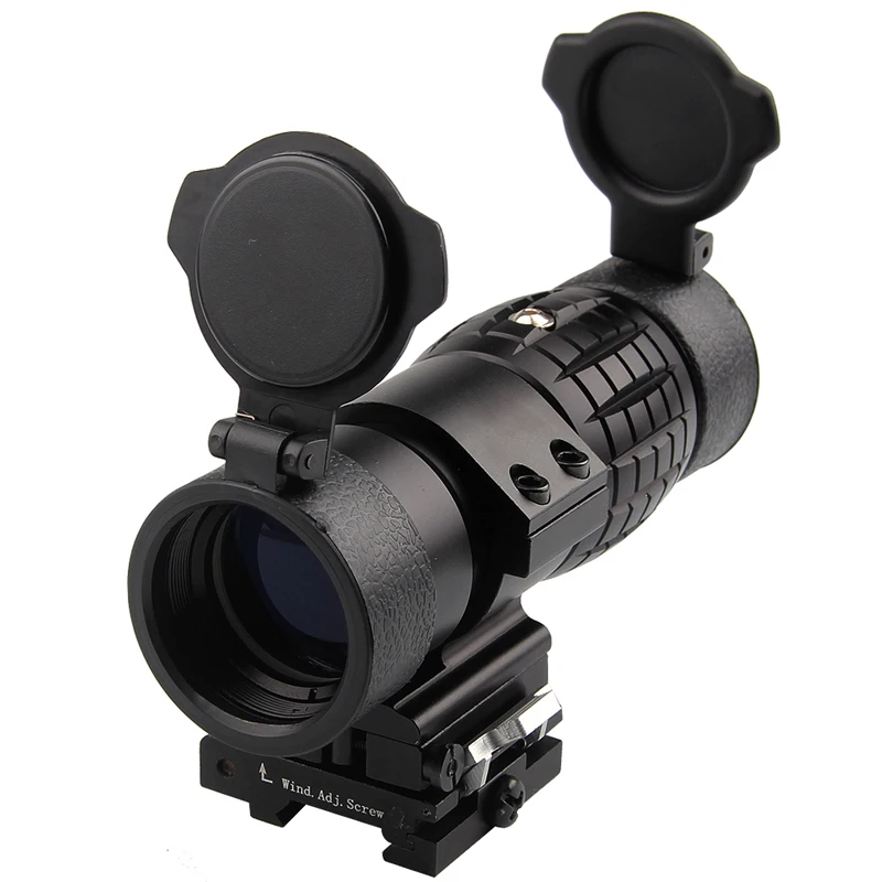 3X Magnifier Optics Scopes Focus Adjusted with Flip To Side Mount 6-67-2-
