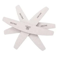 10pcs pack Zebra Nail Files Washable Double Side Emery Board 240 240 Grit Nail Buffering Files