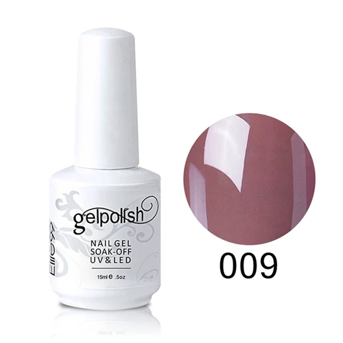 Elite99 15 мл Гель-лак телесного цвета серии гель-лаки Soak Off UV светодиодный Гель-лак для ногтей Дизайн ногтей полу Перманентный Гель-лак для ногтей - Цвет: 009