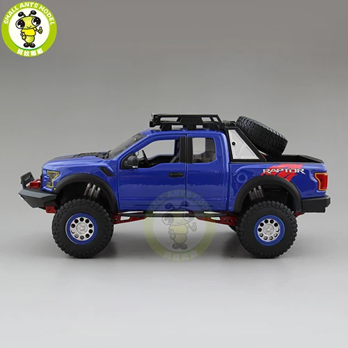 1/24 Maisto Ford F150 F 150 Raptor SUV Trucks Pickup Diecast Металлическая Модель автомобиля игрушки для детей подарок для мальчиков и девочек коллекция хобби - Цвет: Blue