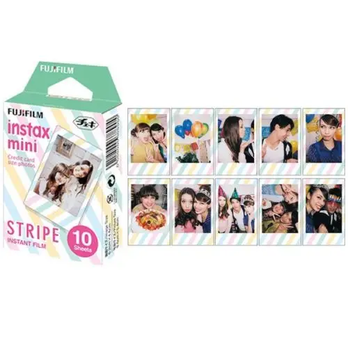 Fujifilm Instax Mini 8 пленка полосатая рамка 30 шт. фото для 300 7s 7 50s 50i 90 25 dw камера