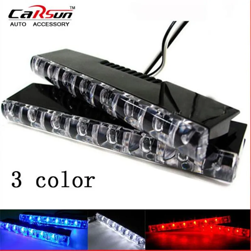 

Daytime Running Light 2PC 6LED 0.87W Universal 12V DRL Auto High Brightness Waterproof Fog Light Safe Warning Lamp LA-6160