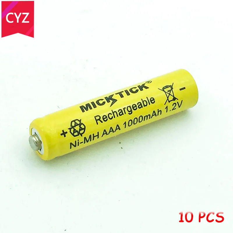 10Pcs MICKTICK 1000mah Rechargeable AAA 7# battery 1.2V 3a NI-MH Batteries Large Capacity cameras toy Recycling batteria | Электроника