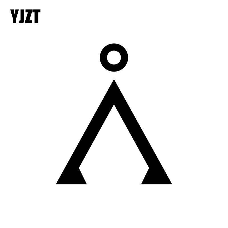 

YJZT 11.5CM*14CM Fun Stargate Vinyl Car-styling Decoration Decal Car Sticker Black/Silver Accessories C11-1129