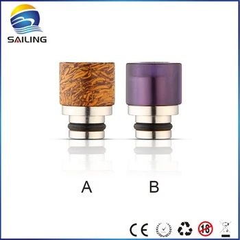 

Sailing 2017 New Arrival ecig Nature Jade Drip Tips with Steel Core Fit for 510 tank atomizer 10pcs Wholesale