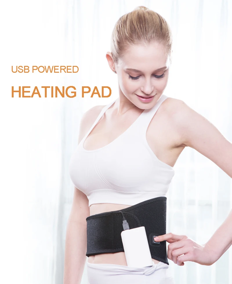 

Genuine Bellavie USB Charged Waist Heating Belt Low Back Support Heating Pad Slimming Fit Running Belt Hot Therapy Pain Relief