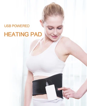 

Genuine Bellavie USB Charged Waist Heating Belt Low Back Support Heating Pad Slimming Fit Running Belt Hot Therapy Pain Relief