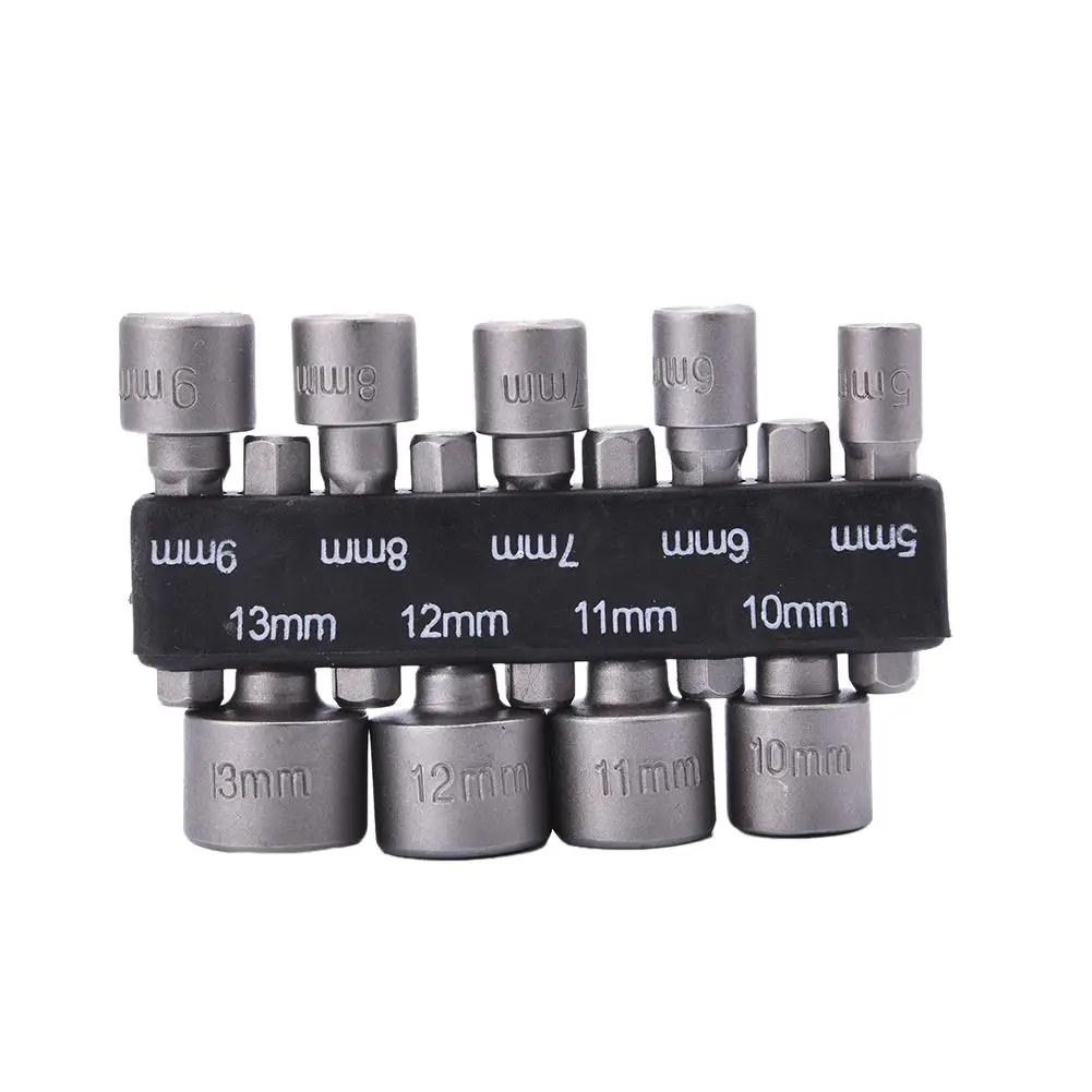 

Powerful hexagonal non-magnetic sleeve 9 piece set Hexagon Head Sleeve Screwdriver Set Electric Screwdriver Socket Set Kit
