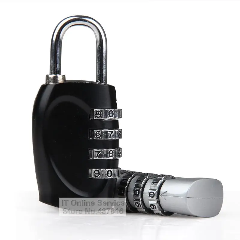1PCS 4 Digit Combination Password Padlock Travel Suitcase Zipper Bag