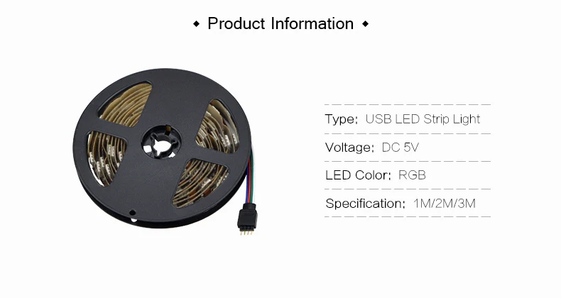 DIY 5 в USB светодиодный светильник для кухни, светильник для шкафа s 1 м 2 м 3 м RGB гибкий светодиодный светильник, лента для телевизора, подсветка ПК, декоративный светильник для спальни ing