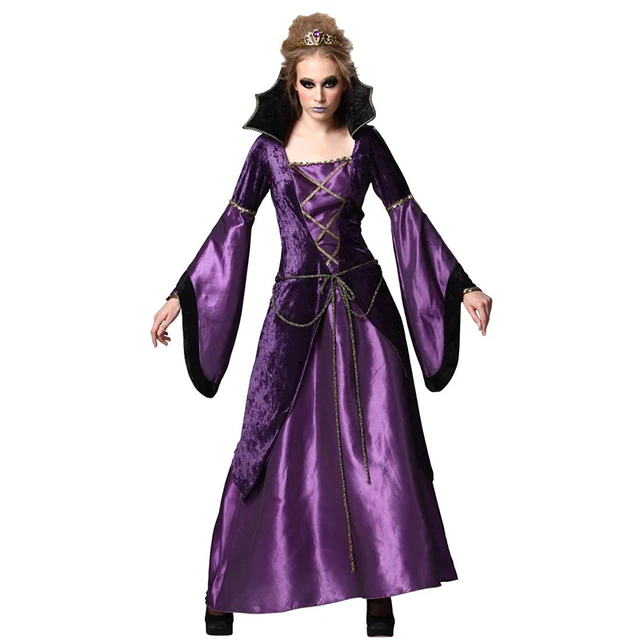 Explosion Halloween new cosplay costume Purple adult woman dress Queen ...