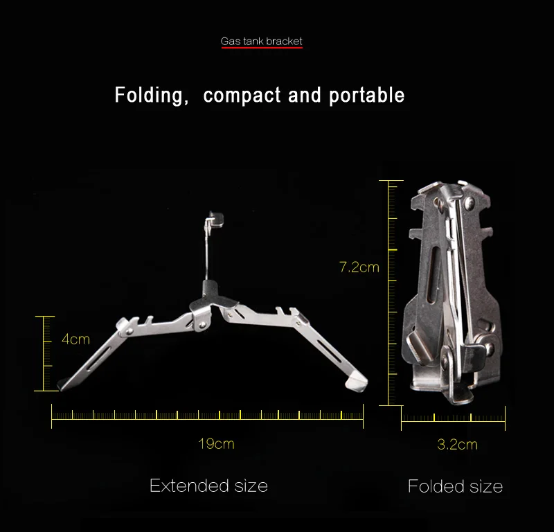 Открытый газовый бак кронштейн полка для бутылки Стенд штатив складная канистра подставка для приготовления пищи лагерь газовая плита