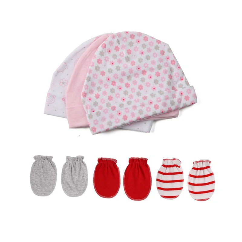 Шапки и кепки для новорожденных, Детские аксессуары, 5 шт./лот, перчатки для новорожденных, для мальчиков и девочек 0-6 месяцев, реквизит для фотосессии