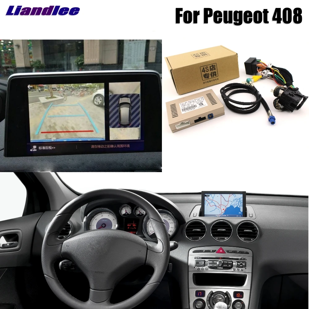 Комплект камер заднего вида Liandlee для Peugeot 408 2014 ~ 2018|Камера авто| |