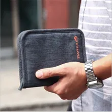 Дорожный Женский Мужской Короткий держатель для пакетов паспорта Органайзер Кошелек Чехол для карт