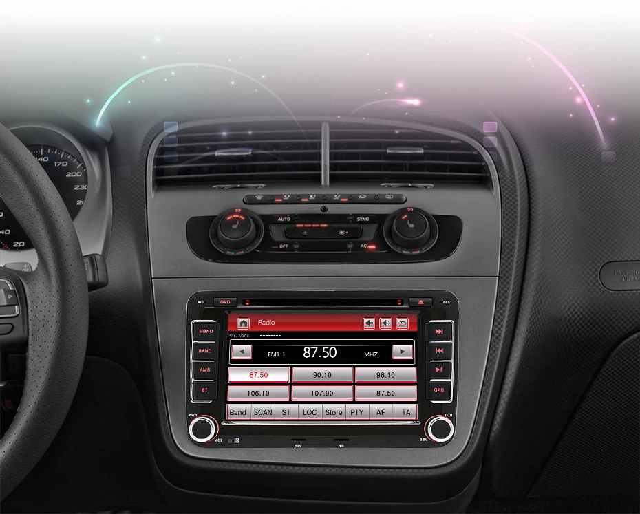 Junsun 2 din автомагнитола " автомобильный DVD Радио мультимедийный плеер для Seat Altea 2004- Толедо 2004-2009 gps навигация автомобильный аудио