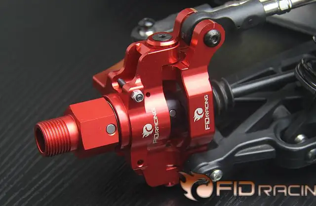 Best Offers FID CNC alloy hydraulic brake version front axle housings wheel hub carrier include extenders for LOSI DBXL 1/5 rc car gas