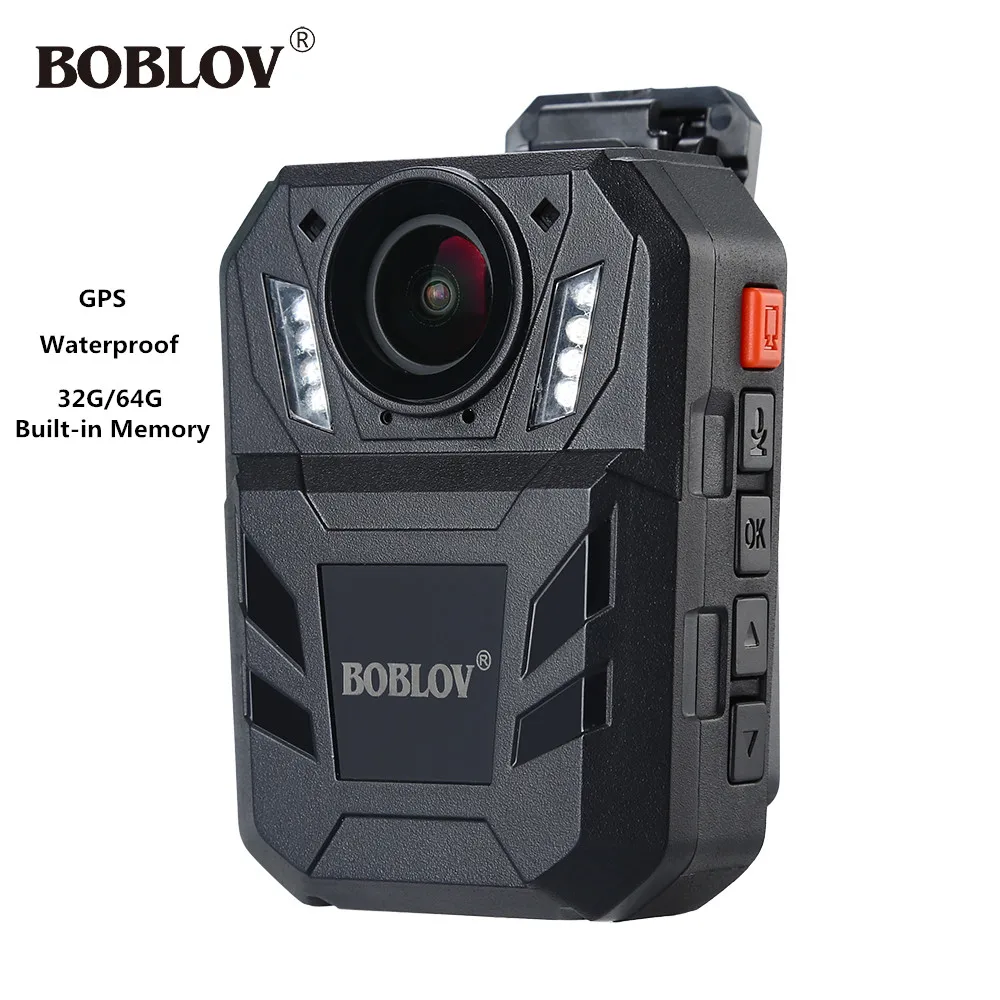 

BOBLOV Full HD 1296P GPS Camera Night Vision Waterproof IR Infrared Video Recorder Surveillance Body Worn Security Camcorder
