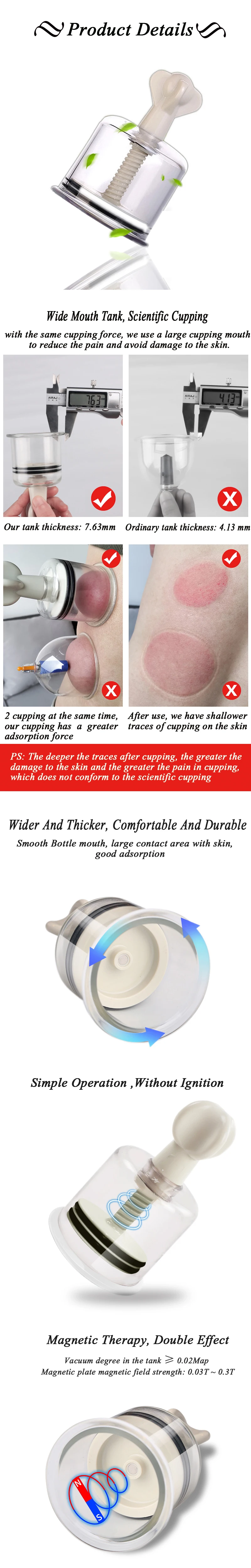 Anti Cellulite Acupuncture Vacuum Cupping Cups Nipple Enlarger Sadoun.com