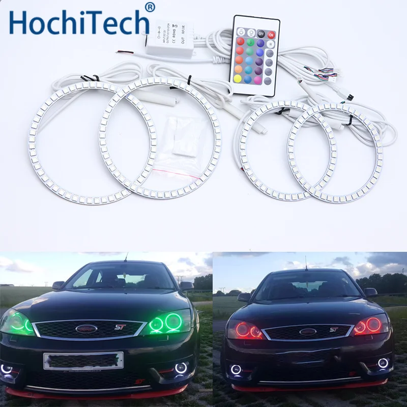 Для FORD Mondeo MK3 2001 2002 2003 2004 2005 2006 2007 Многоцветный комплект светодиодов глаза ангела